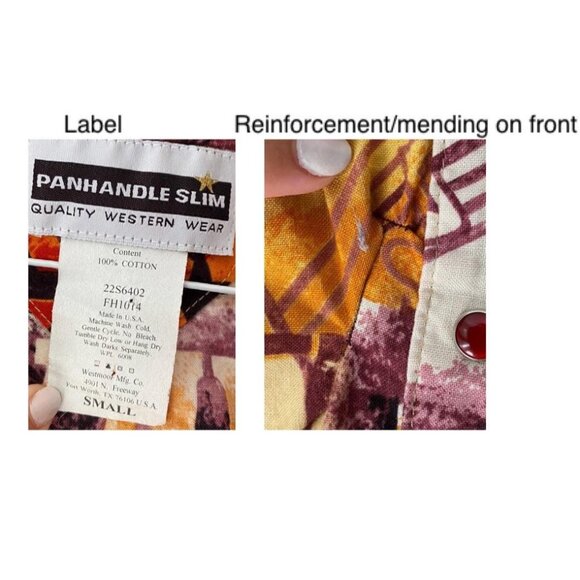 90s vintage panhandle western cowboy rodeo graphic music print button up shirt - Picture 10 of 10